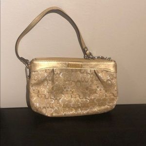 Gold Coach wristlet